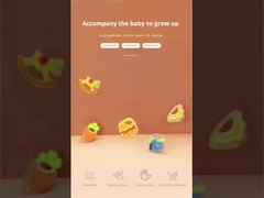 Sándwich de dientes de frutas de silicona personalizado para bebés libre de BPA