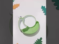 Cangrejo de silicona niños platos de animales platos ligeros