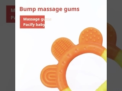 Silencio para masticar, silicona para dientes para bebés, biberón libre de BPA